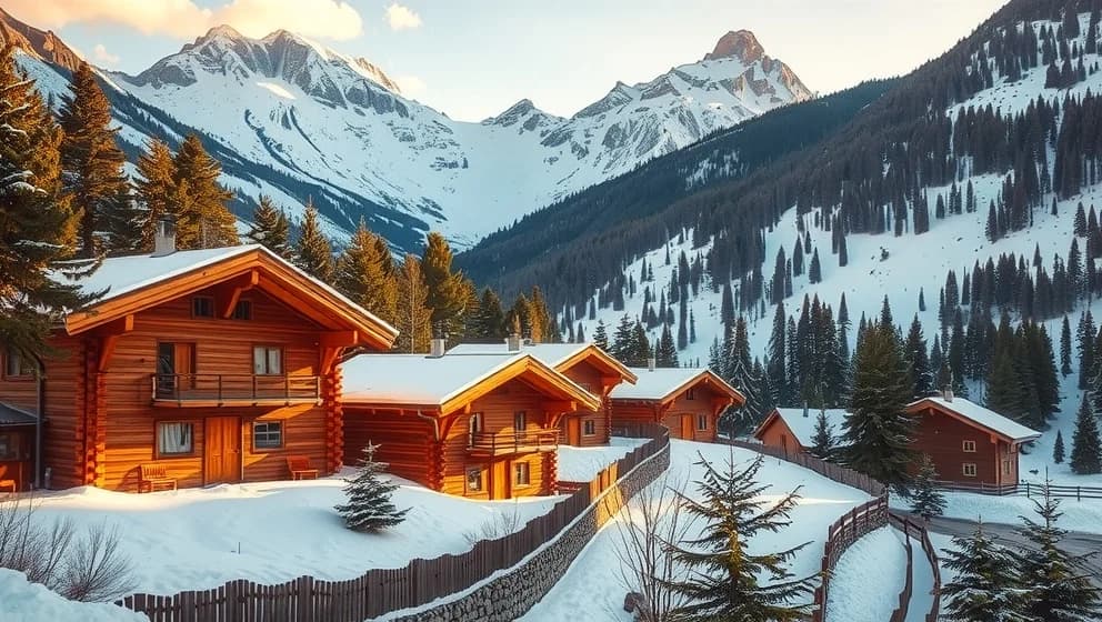 Gula byn Lindvallen lockar besökare året runt